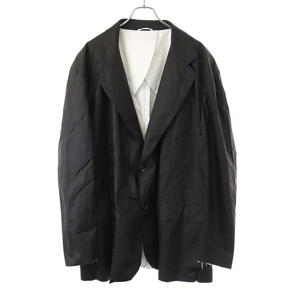 RAF SIMONS ラフシモンズ 21SS Nylon Big Blazer Jacket オーバーサイズテーラードジャケット 211-M525