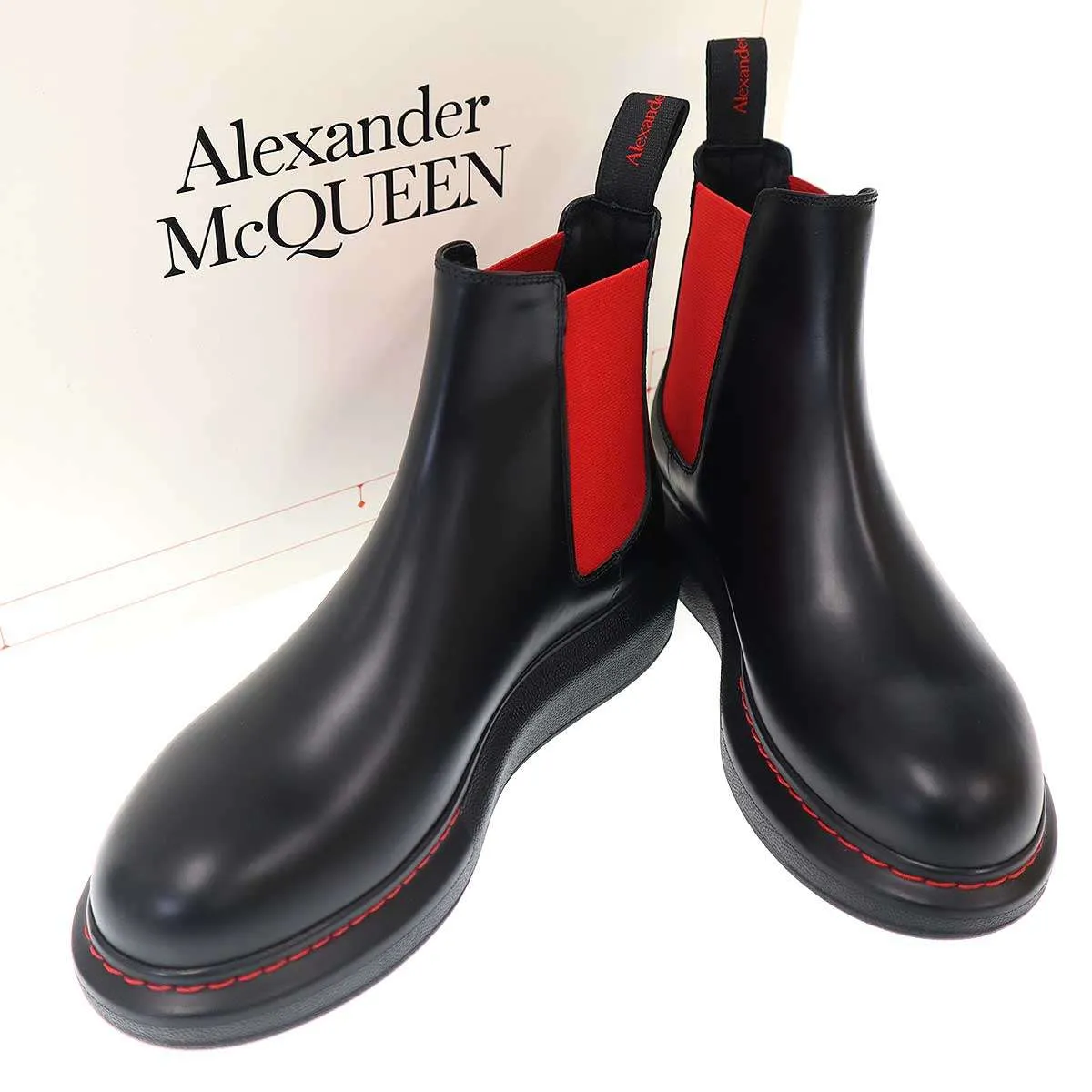 ALEXANDER McQUEEN アレキサンダーマックイーン サイドゴアレザーブーツ