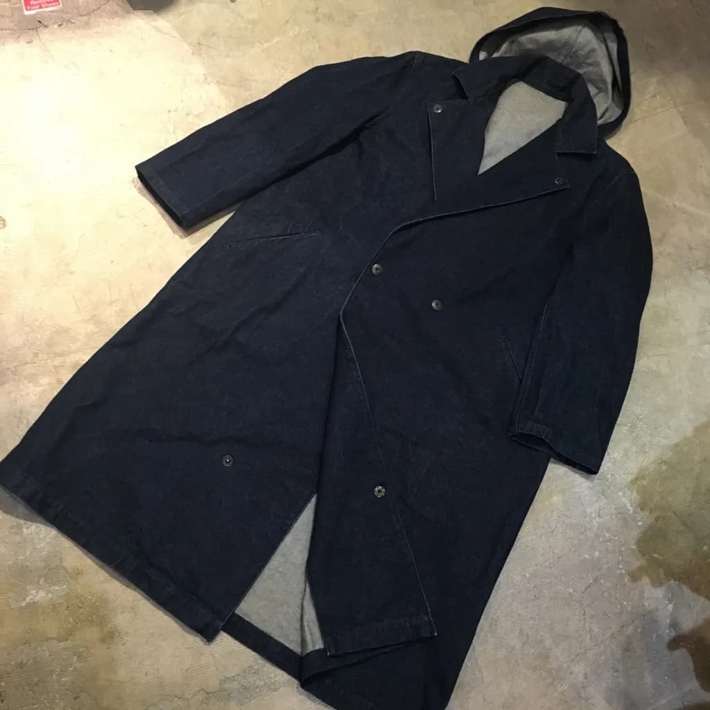 Y's Y's for men 80's スナップボタンデニムフードコート
