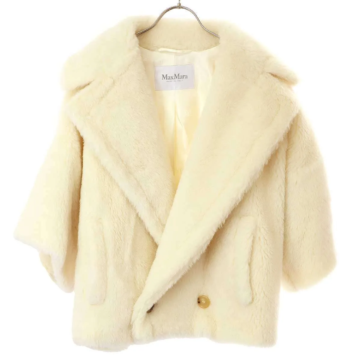 MAXMARA マックスマーラ RIGA Teddy Bear テディベア アルパカウールショートコート 23108101316