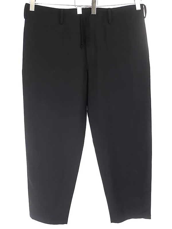 Yohji Yamamoto ヨウジヤマモトプールオム 13SS ウールストレッチ紐パンツ