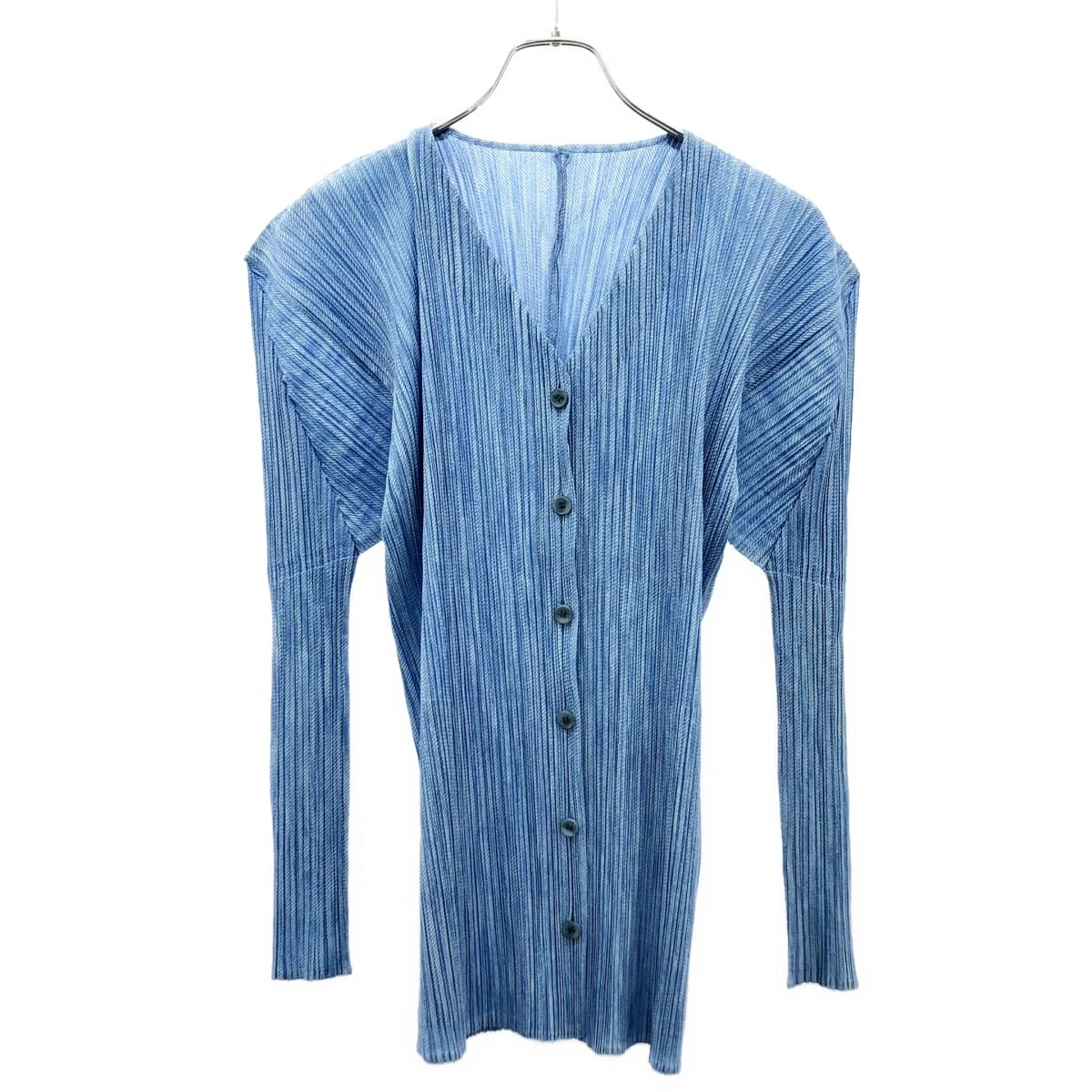 ISSEY MIYAKE プリーツプリーズ イッセイミヤケ Vネックプリーツカーディガン PP86-JD246