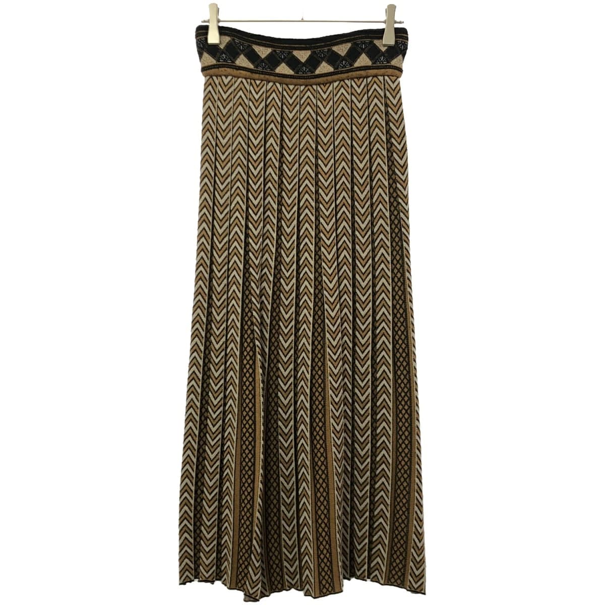 Mame Kurogouchi マメ クロゴウチ 20AW Pleated Knitted Skirt ニットプリーツスカート MM20FW-KN016