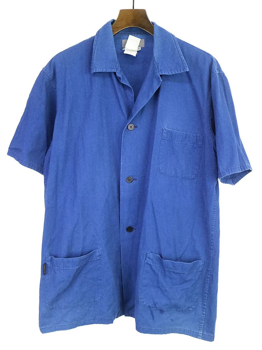 Yohji Yamamoto ヨウジヤマモト プールオム 半袖オープンカラーシャツ