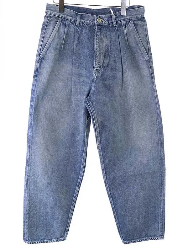 Graphpaper グラフペーパー Selvage Denim Two Tuck Tapered Pants 2タックデニムパンツ