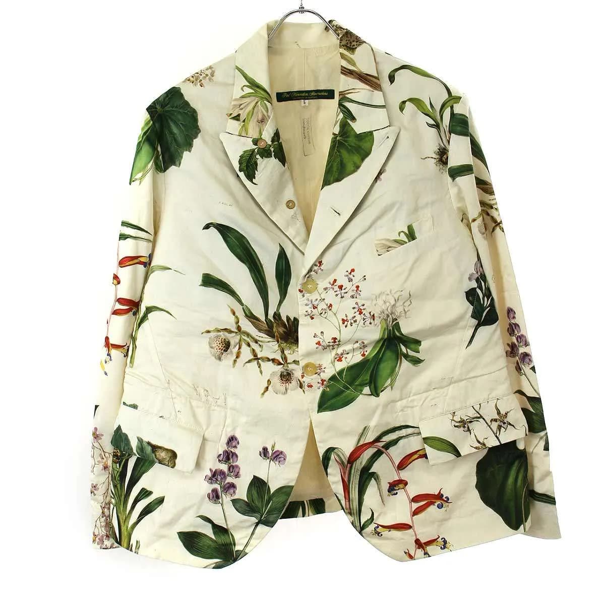 Paul Harnden ポールハーデン 13SS Mens Pocket Blazer Plant ボタニカルプリントブレザージャケット