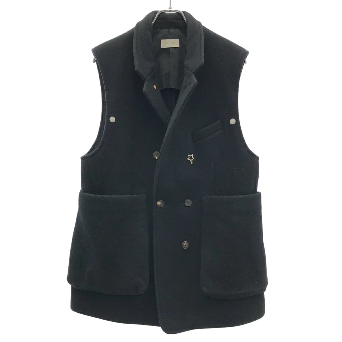 BED J.W. FORD ベッドフォード 24AW Oversized Pocket Wool Vest オーバーサイズポケットウールベスト