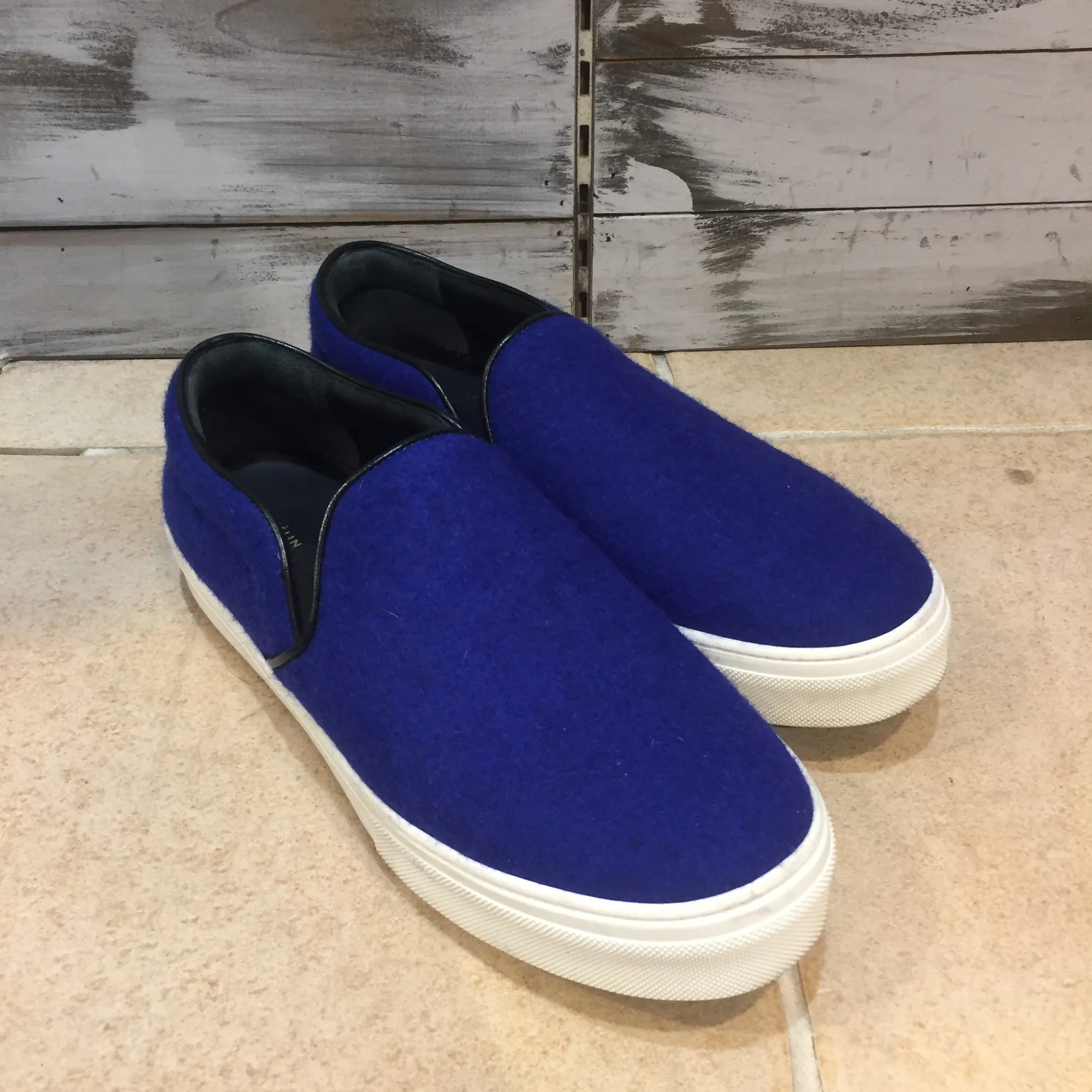 CELINE CELINE ウールスリッポン