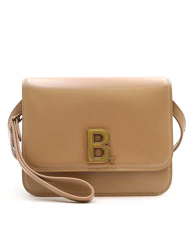 BALENCIAGA バレンシアガ B BAG ロゴレザーショルダーバッグ