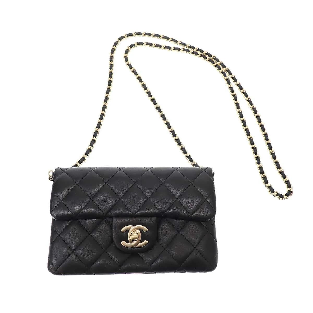 CHANEL シャネル 2013 Mini Matelasse 18 ラムスキン ミニマトラッセ ポシェットショルダーバッグ