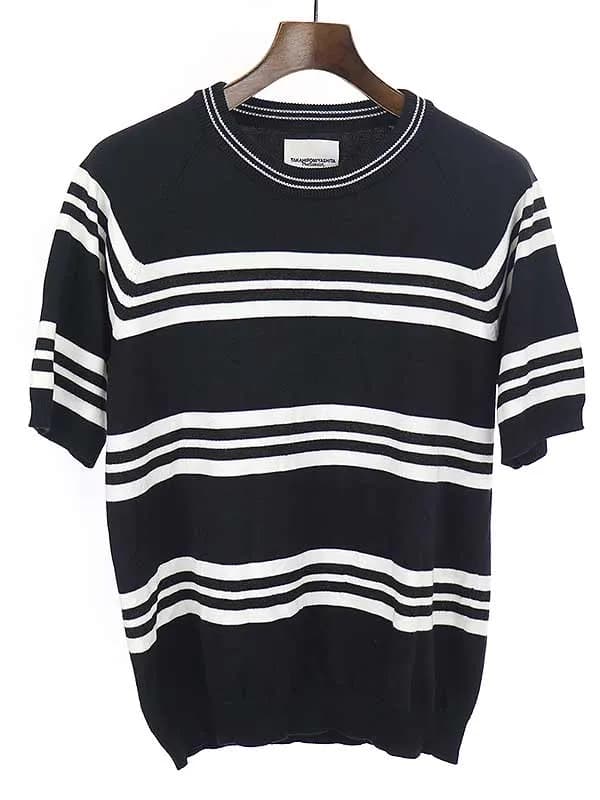 TAKAHIROMIYASHITA The SoloIst. タカヒロミヤシタ ザ ソロイスト 18SS teen spirit sweater コットンボーダーニットTシャツ