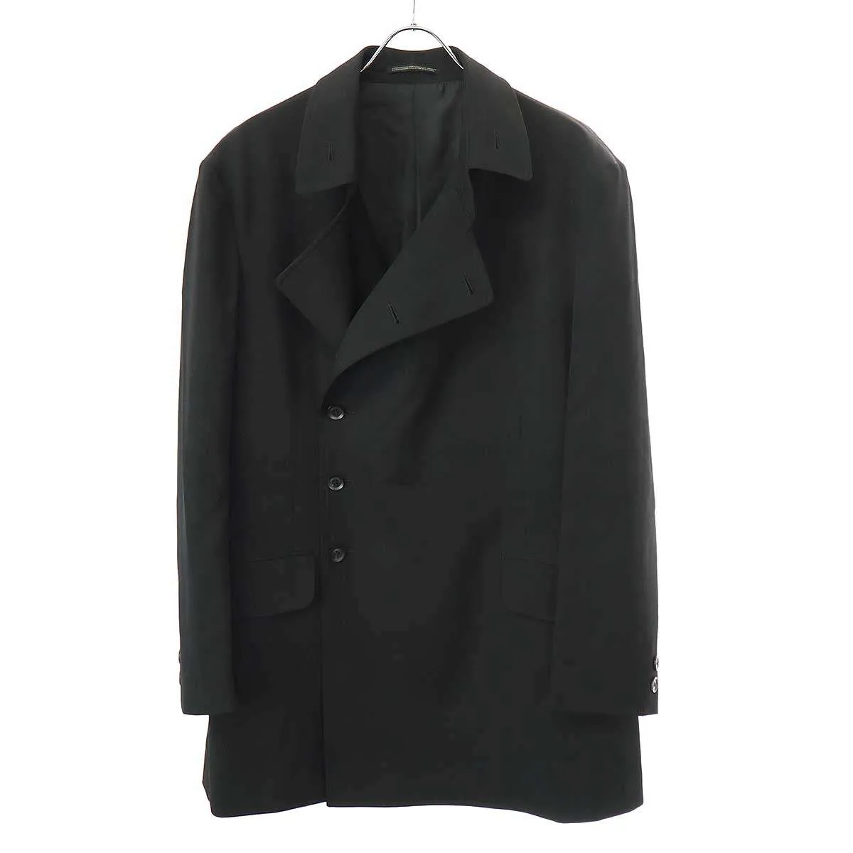 Yohji Yamamoto ヨウジヤマモト プールオム 18AW ウールギャバジンダブルジャケット