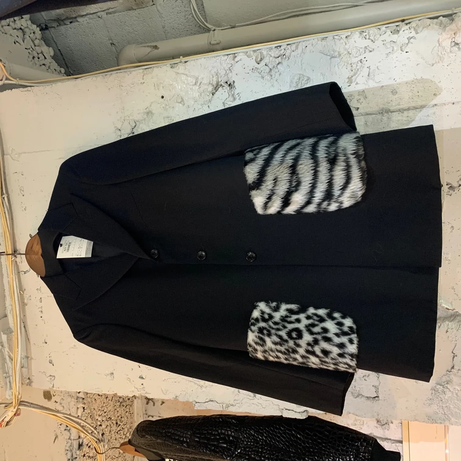 COMME des GARCONS COMME des GARCONS HOMME PLUS 18SS Fur Patch Pockets Jacket