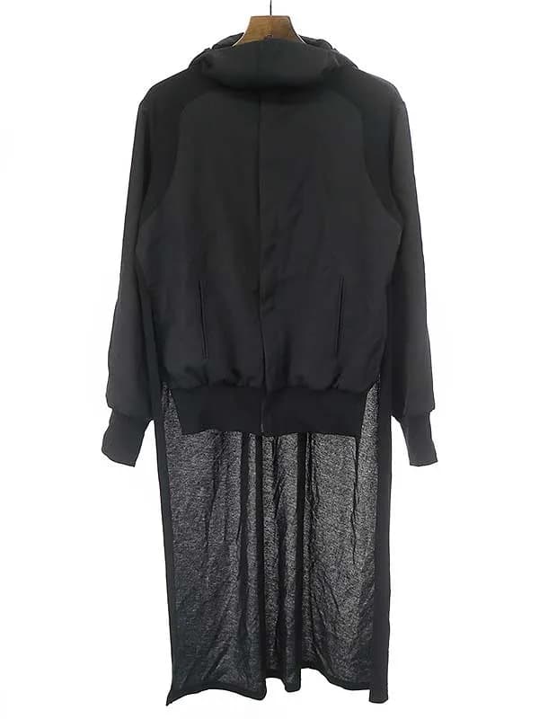 Yohji Yamamoto ヨウジヤマモトファム 21SS カットソードッキングフーデットブルゾン