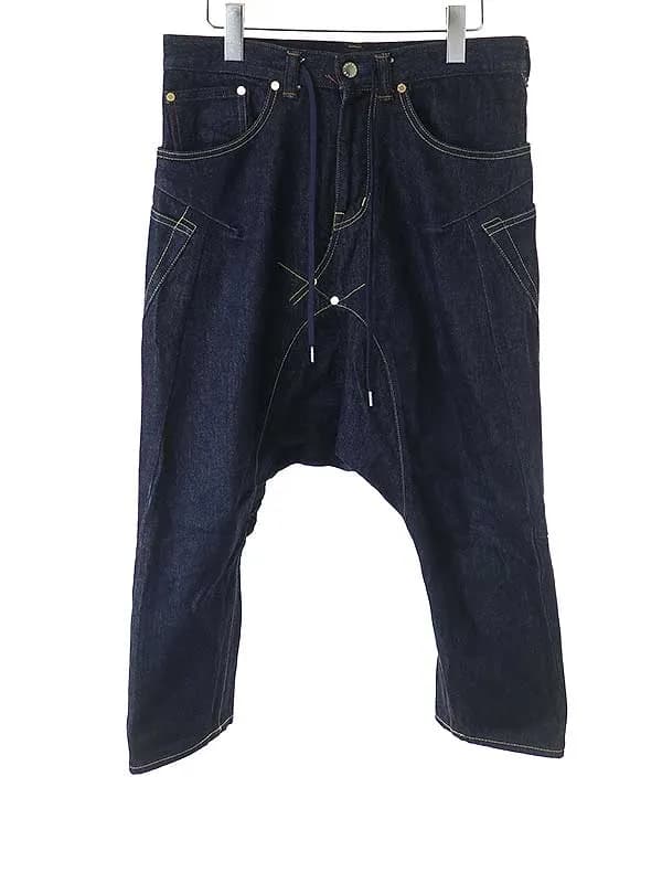 GANRYU フミト ガンリュウ 23SS 3D CUT 5 pokets sarrouel pants デニムサルエルパンツ