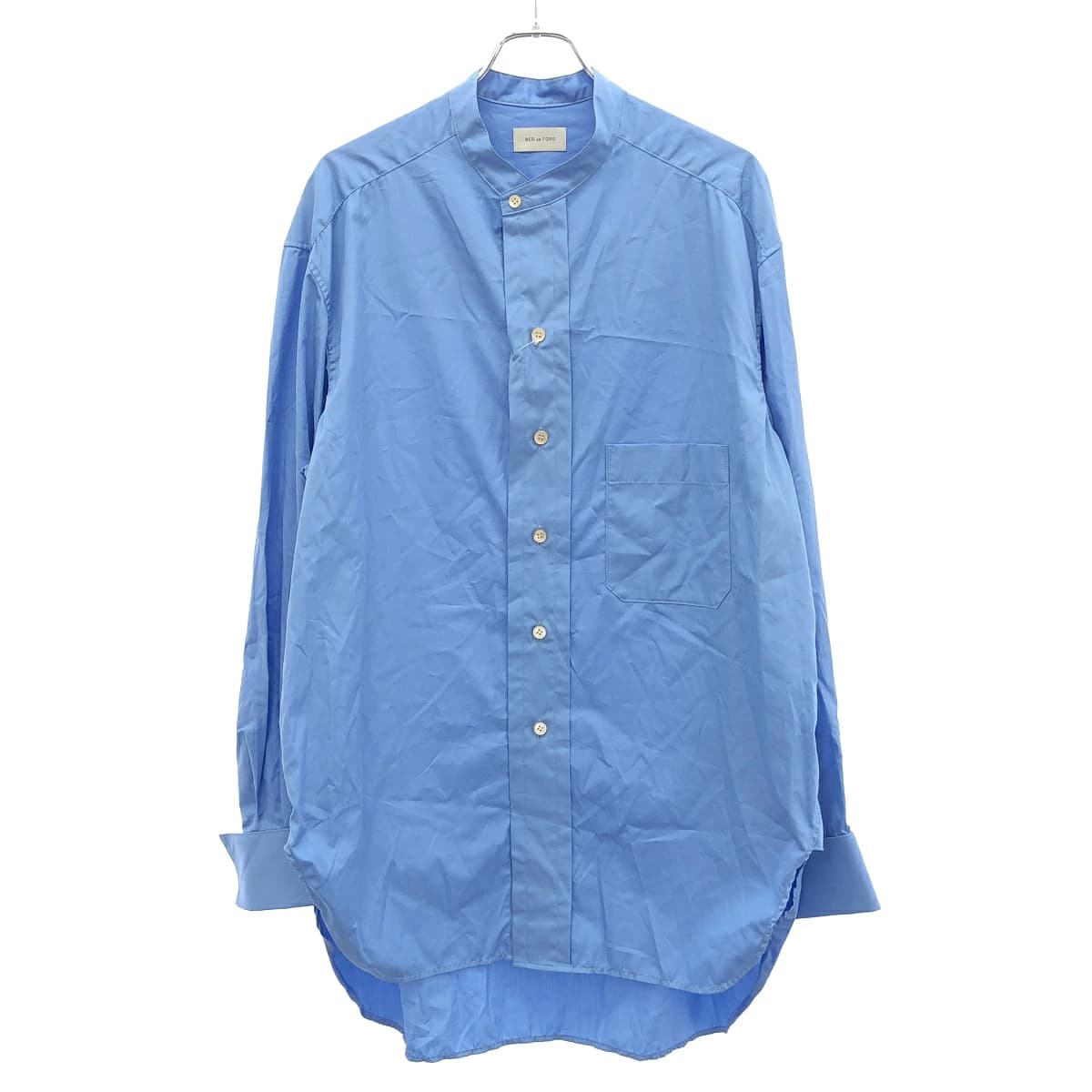 BED J.W. FORD ベッドフォード 26AW Nice Detail ノーカラーシャツ 26AW-B-BL09