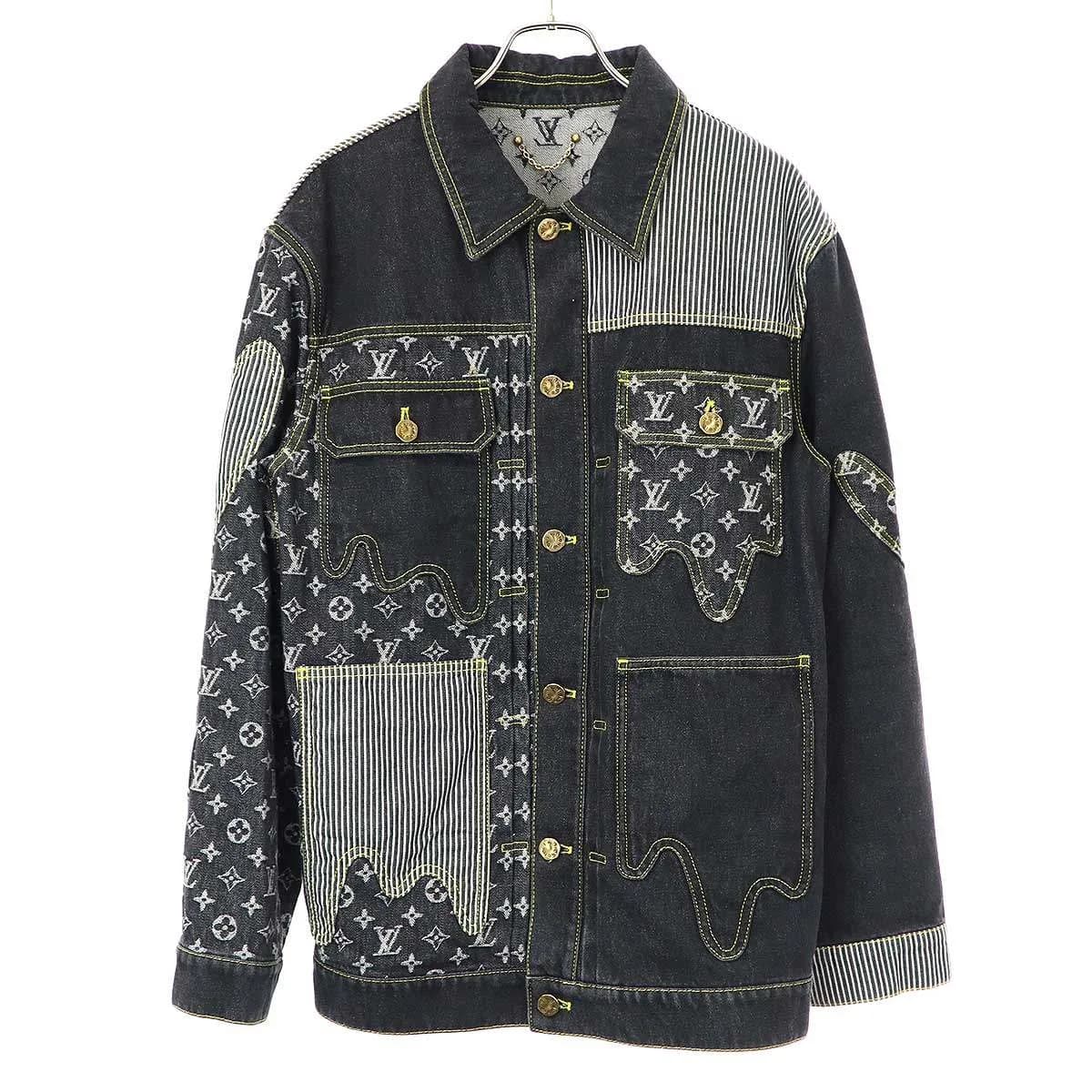 LOUIS VUITTON ルイヴィトニゴー 22SS モノグラムクレイジーデニムワークウエア ジャケット UZD HMA20E
