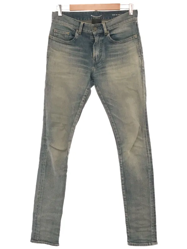 SAINT LAURENT サンローラン パリ D02 M/SK-LW ストレッチスキニーデニムパンツ