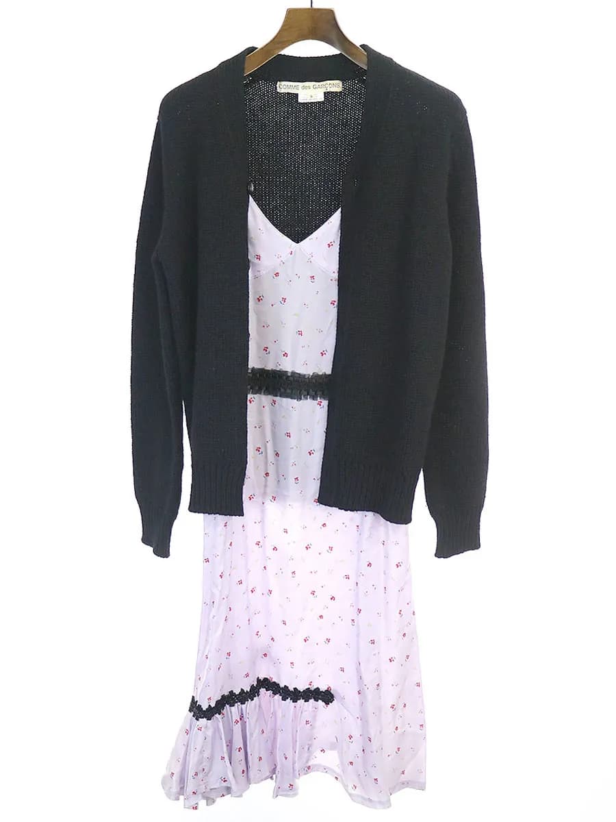 COMME des GARCONS コムデギャルソン 06AW ワンピースドッキングカーディガン