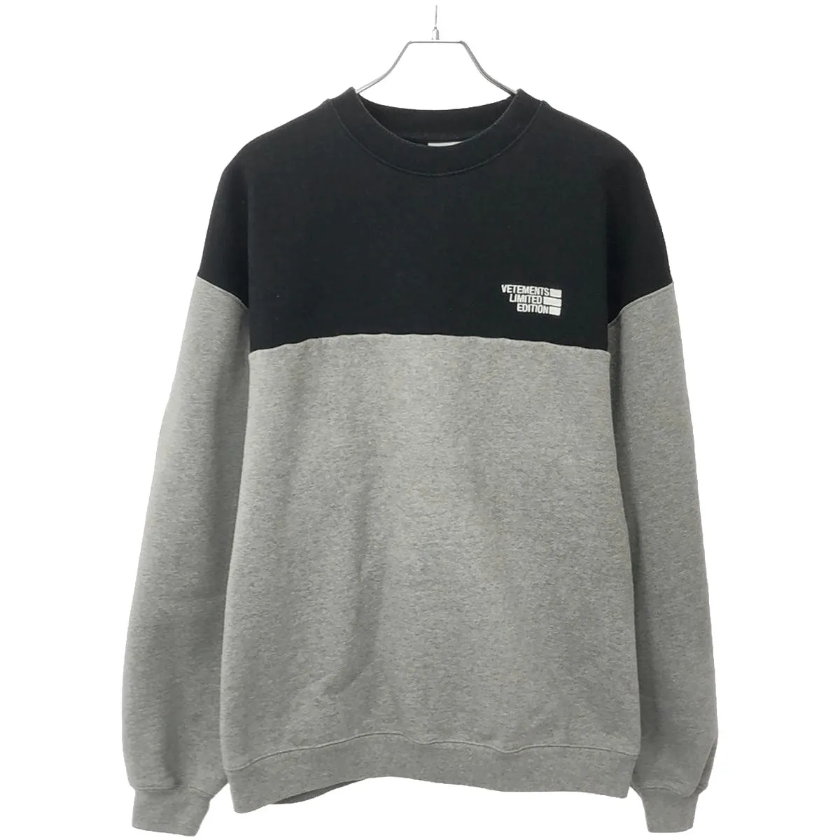 VETEMENTS ヴェトモン 20AW 2トーンスウェットトレーナー