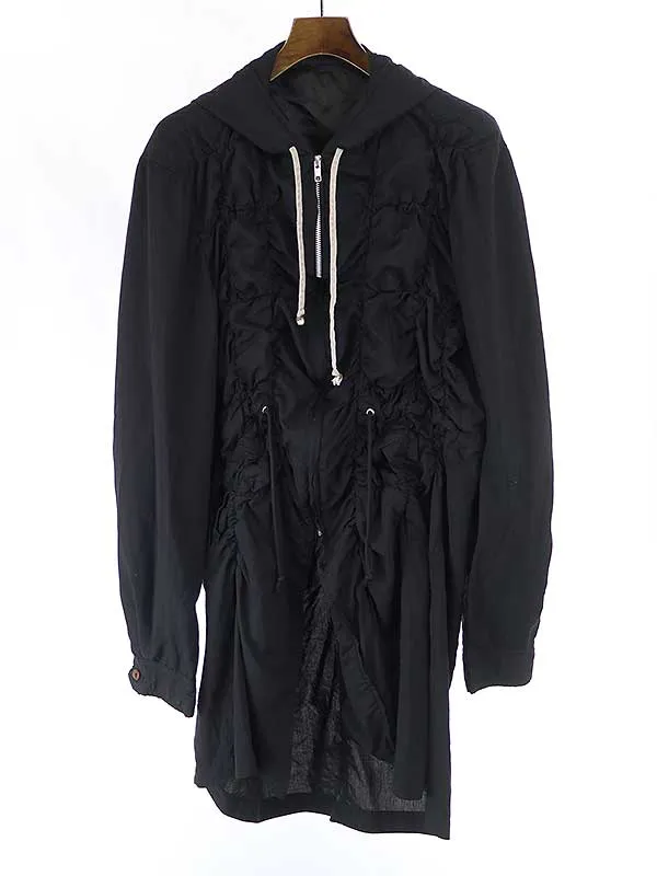 COMME des GARCONS コムデギャルソン オム プリュス 19SS ポリエステル縮絨シャーリングジップアップシャツ