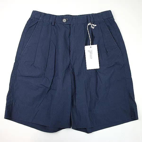UMIT BENAN ウミットベナン 15SS 2 pleated shorts コットンショートパンツ