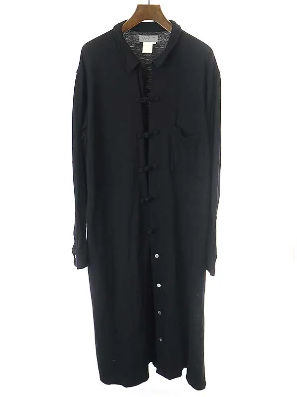 Yohji Yamamoto ヨウジヤマモト プールオム 1996AW ウールロングチャイナシャツ