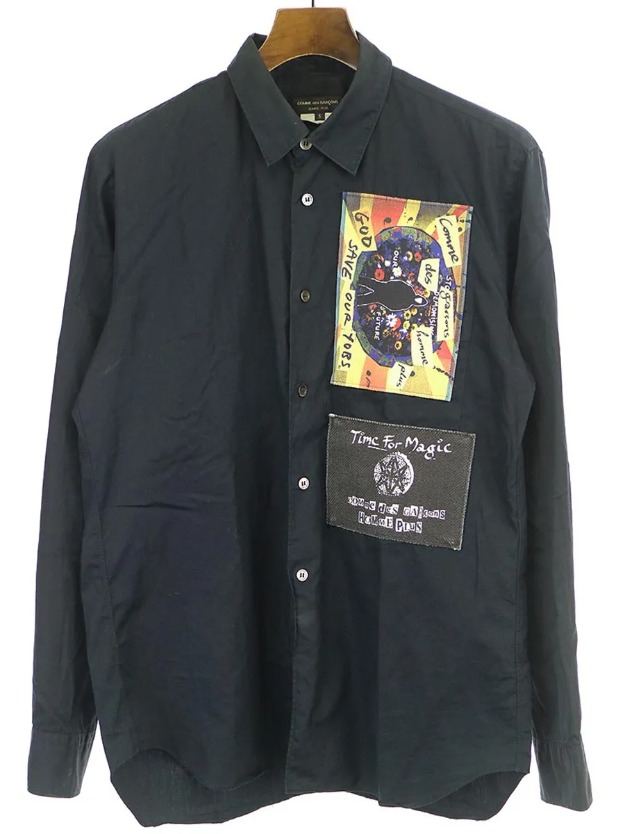 COMME des GARCONS コムデギャルソン オムプリュス 08AW ワッペンデザイン長袖シャツ