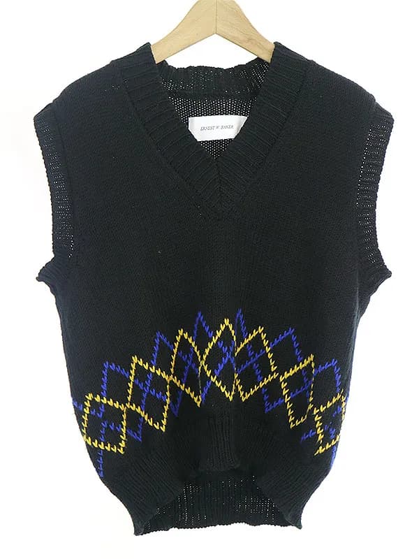 Ernest W Baker アーネストダブルベーカー 19SS ニットベスト