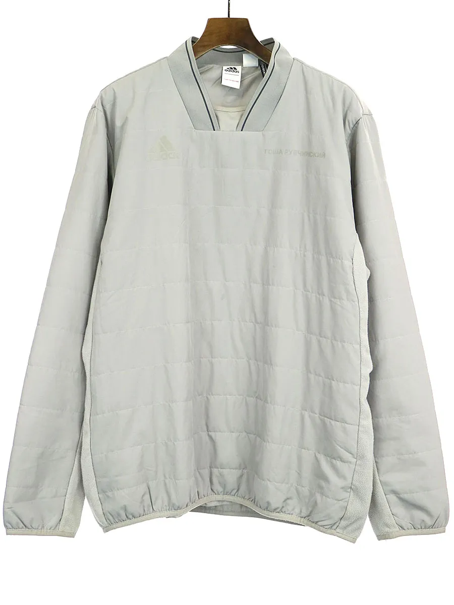 Gosha Rubchinskiy ゴーシャラブチンスキー×アディダス 17AW WARM SWEATSHIRT フリース切替プルオーバーカットソー