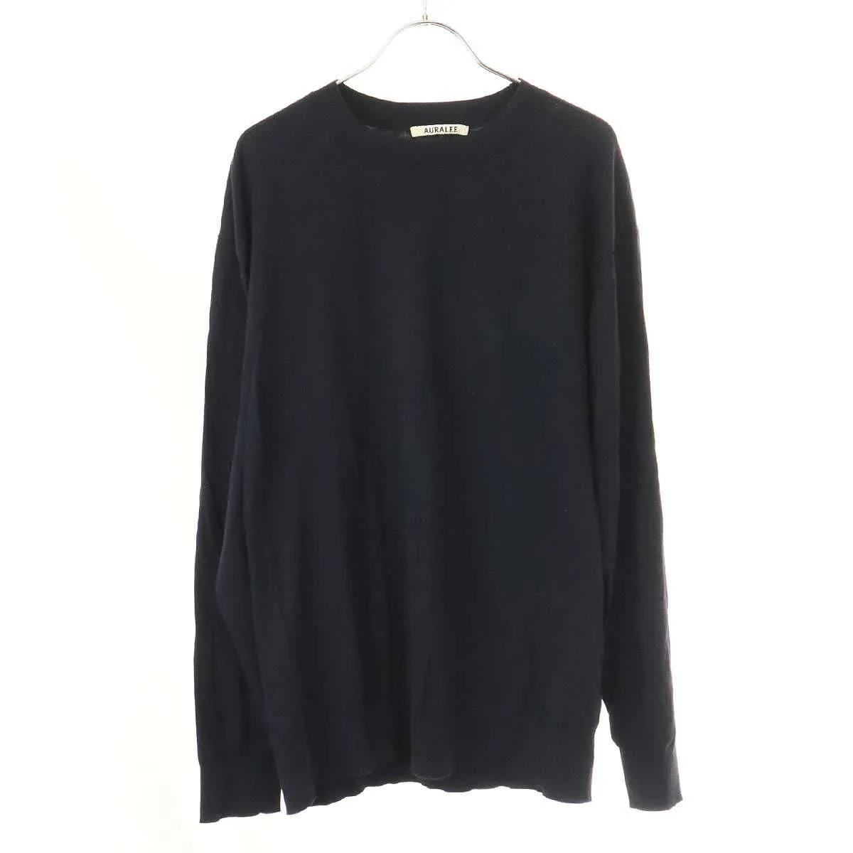 AURALEE オーラリー 22SS SUPER HIGH GAUGE COTTON KNIT P/O コットンニットセーター A22SP02PD