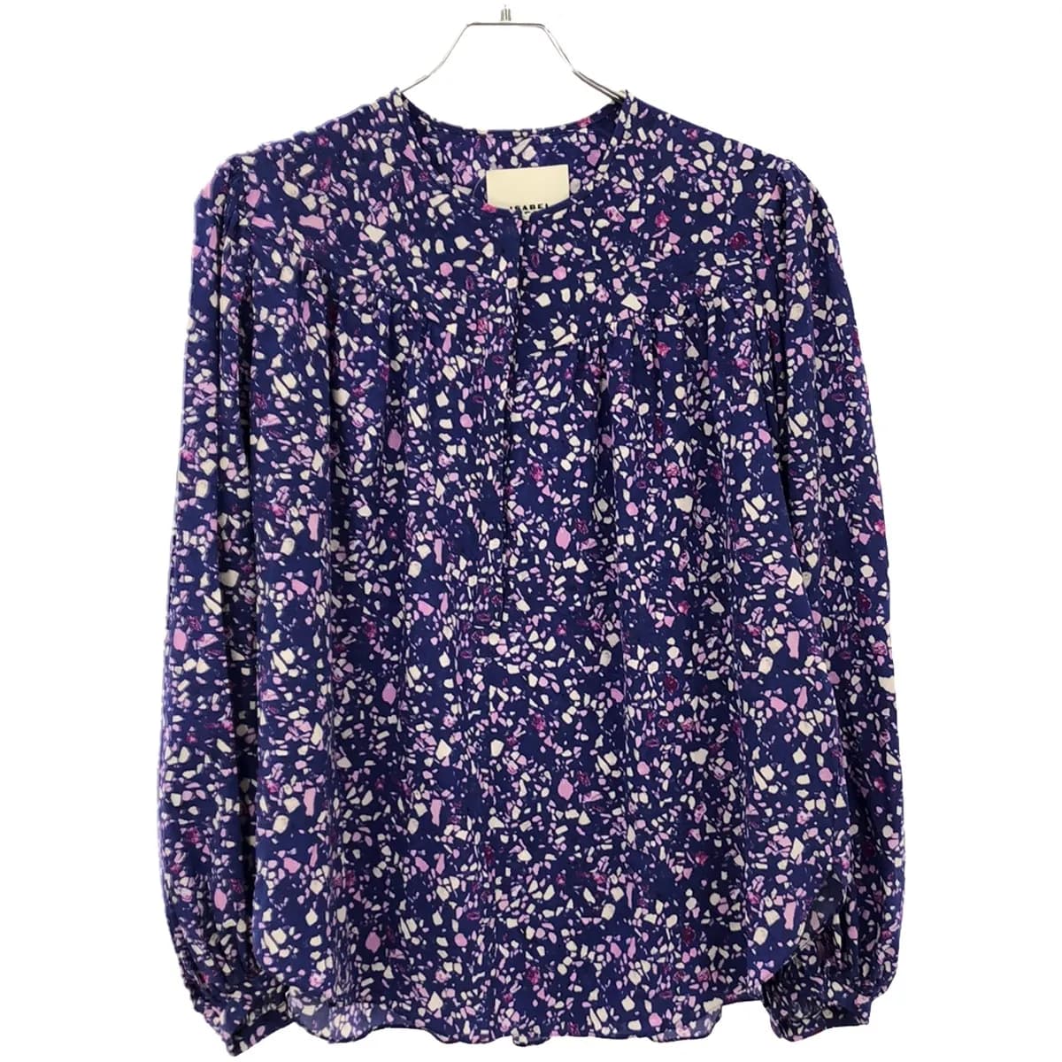ISABEL MARANT イザベルマラン 23SS BRUNILLE 総柄シルクブラウス シャツ