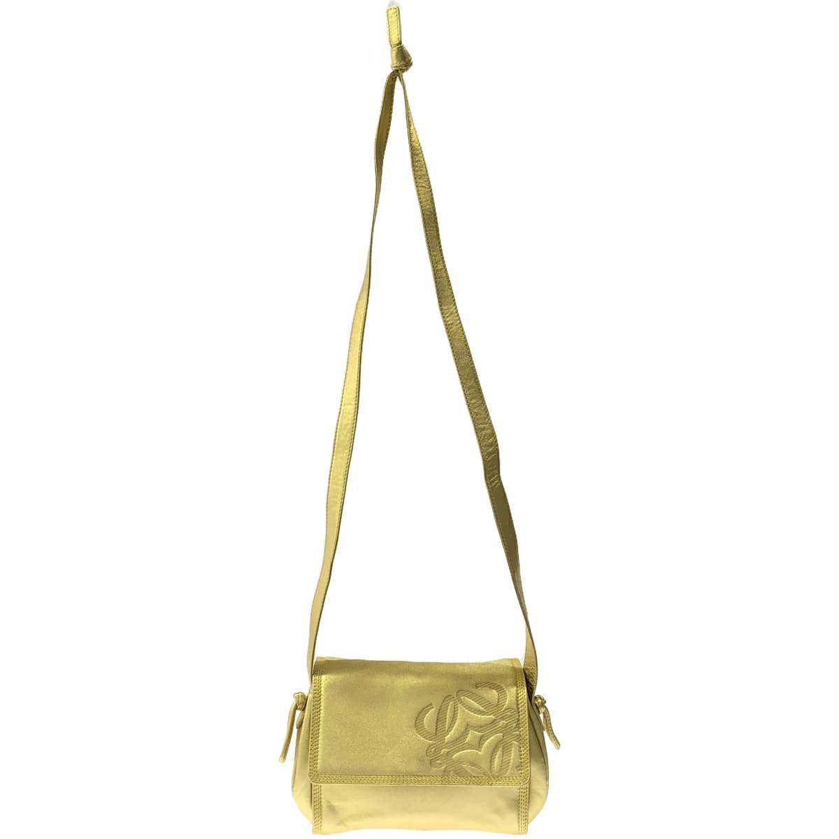 LOEWE ロエベ アナグラムゴールドショルダーバッグ