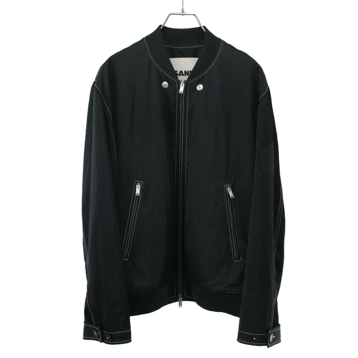 JIL SANDER ジルサンダー 21SS バックフラップポケットサテンボンバージャケット JSMS420533