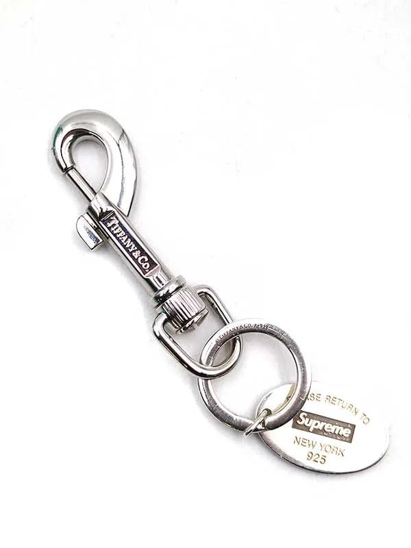 Supreme ティファニー × シュプリーム Oval Tag Keyring シルバーキーリング