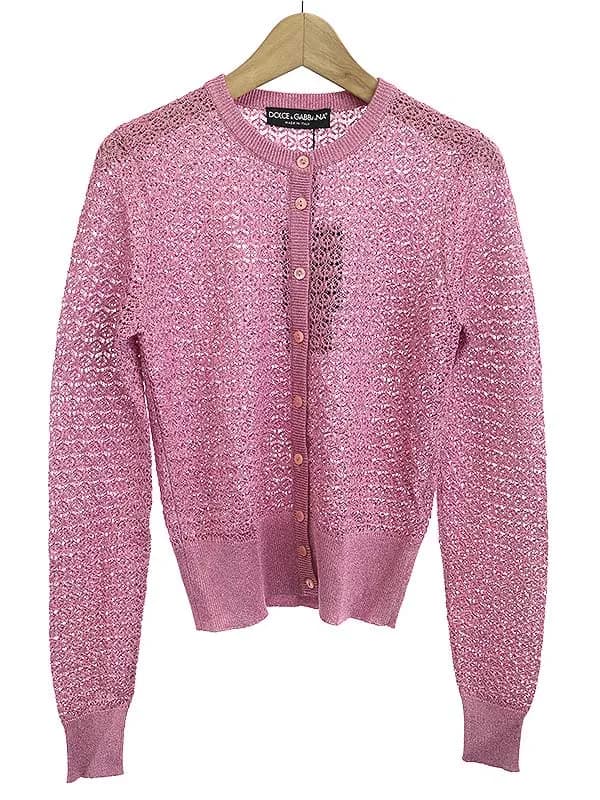 DOLCE&GABBANA ドルチェ&ガッバーナ 21SS ラメニットカーディガン