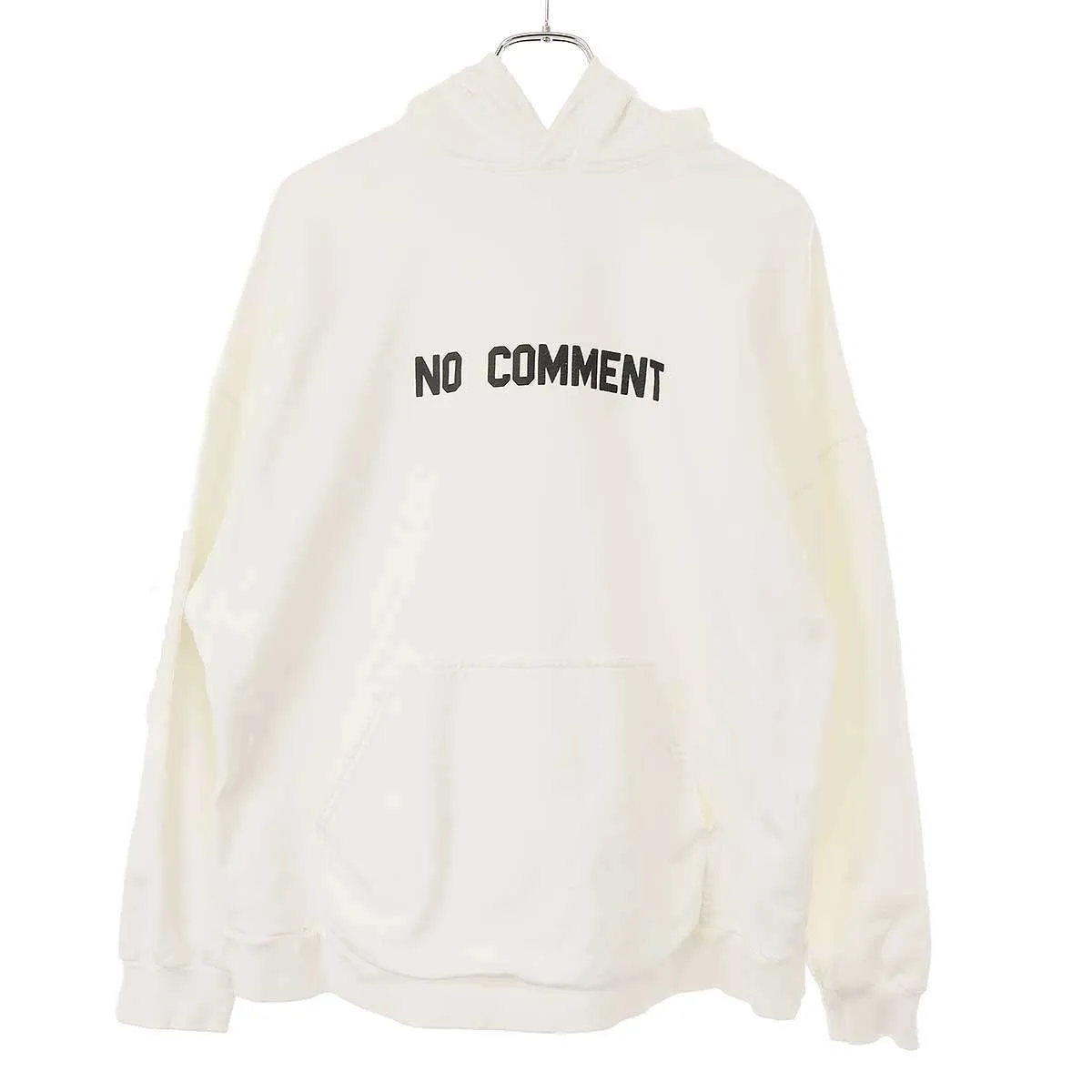 BALENCIAGA バレンシアガ NO COMMENT プルオーバー ダメージ加工パーカー 675003 TLVG4