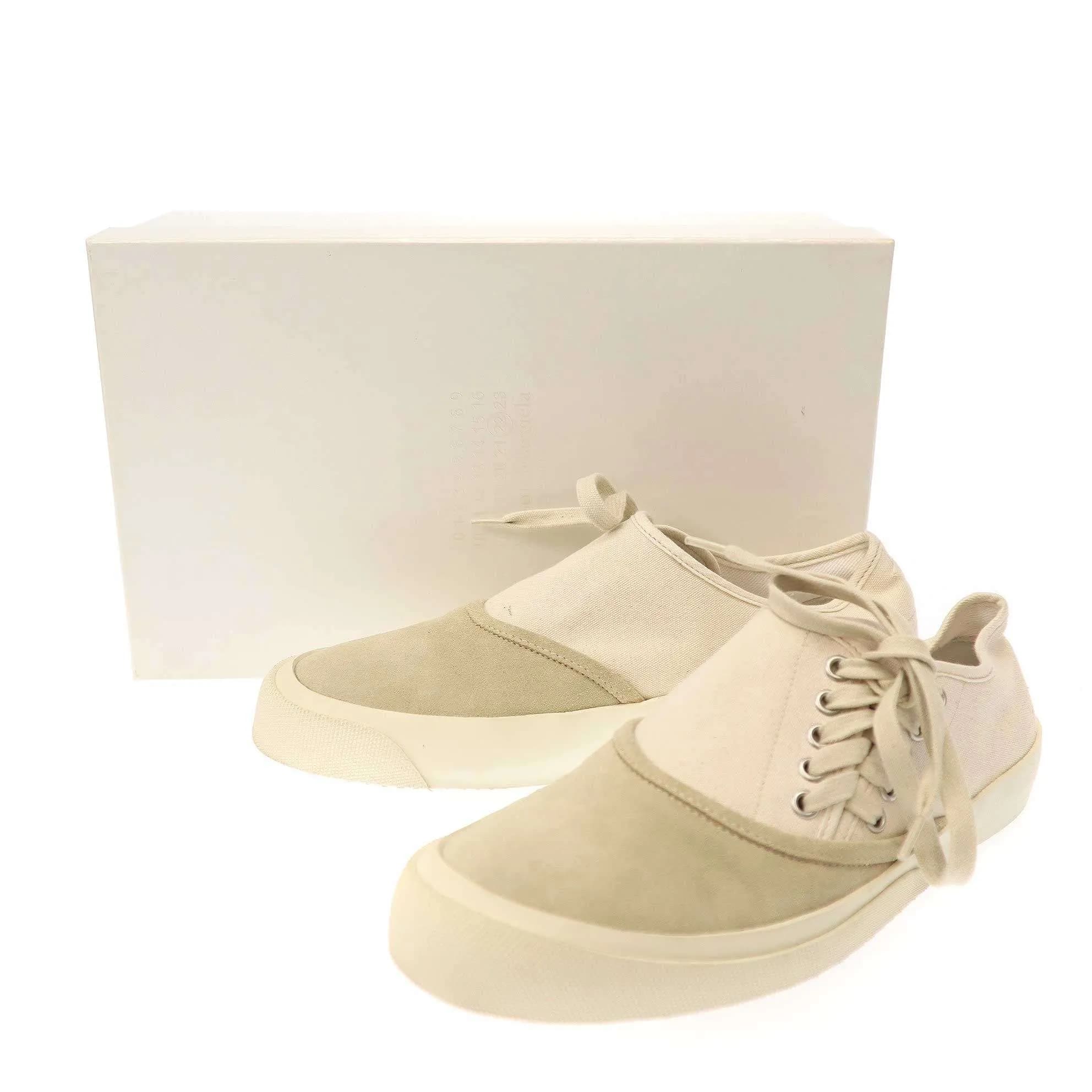 Maison Margiela メゾン マルジェラ メゾン マルジェラ 20SS Side Lace Up サイドレーススウェードキャンバススニーカー S37WS0498