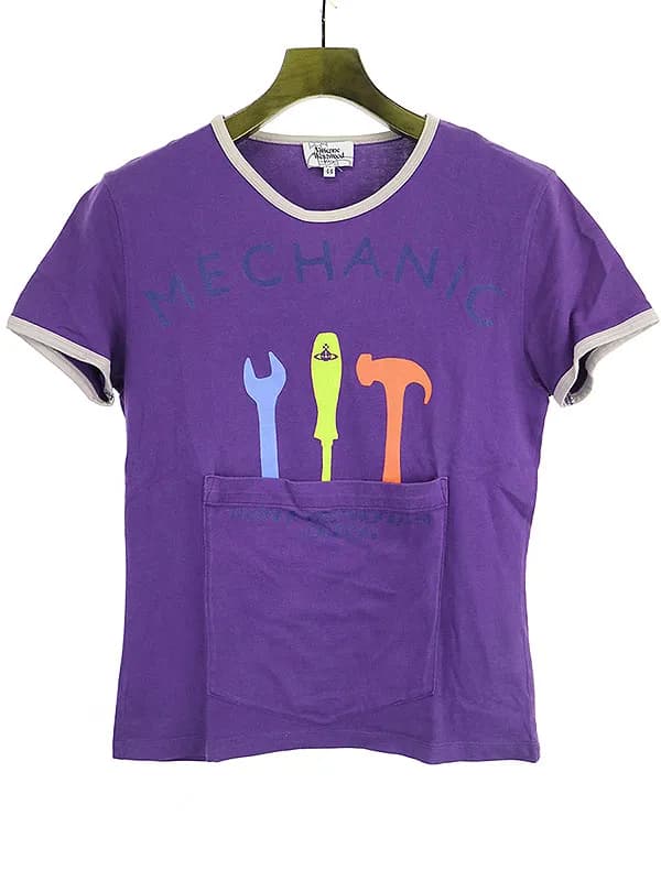 Vivienne Westwood ヴィヴィアンウエストウッド マン 11AW MECHANIC メカニックツールプリントリンガーTシャツ