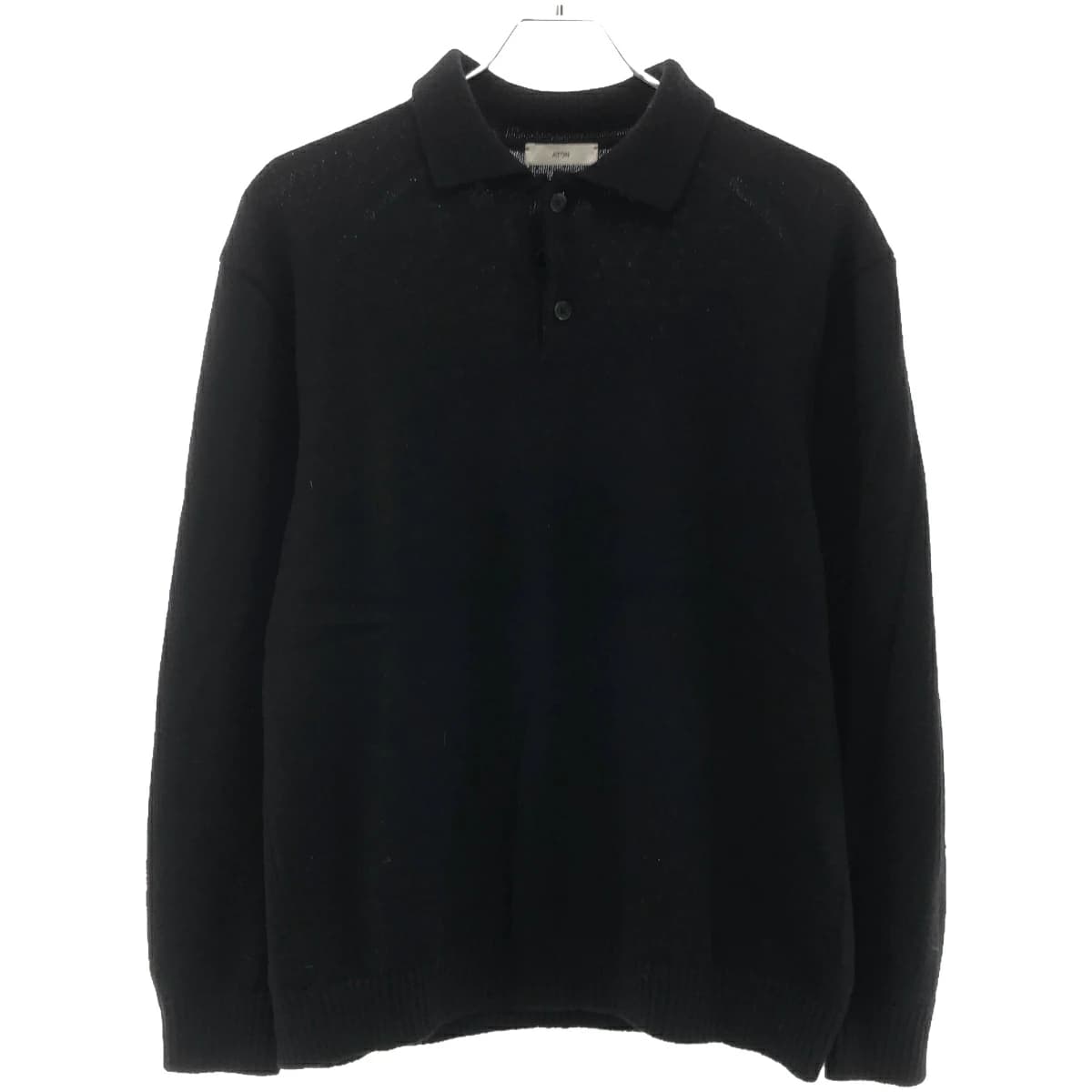 Aton エイトン 22AW ALPACA WASHI POLO SWEATER アルパカワシポロニットセーター