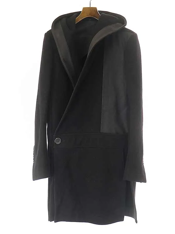 Rick Owens リックオウエンス 15AW ウールメルトンフーデッドコート