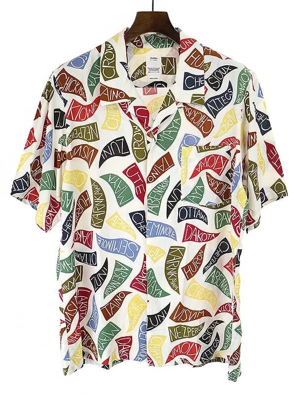visvim ビズビム 19SS FREE EDGE SHIRT S/S PENNANTS ショートスリーブシャツ