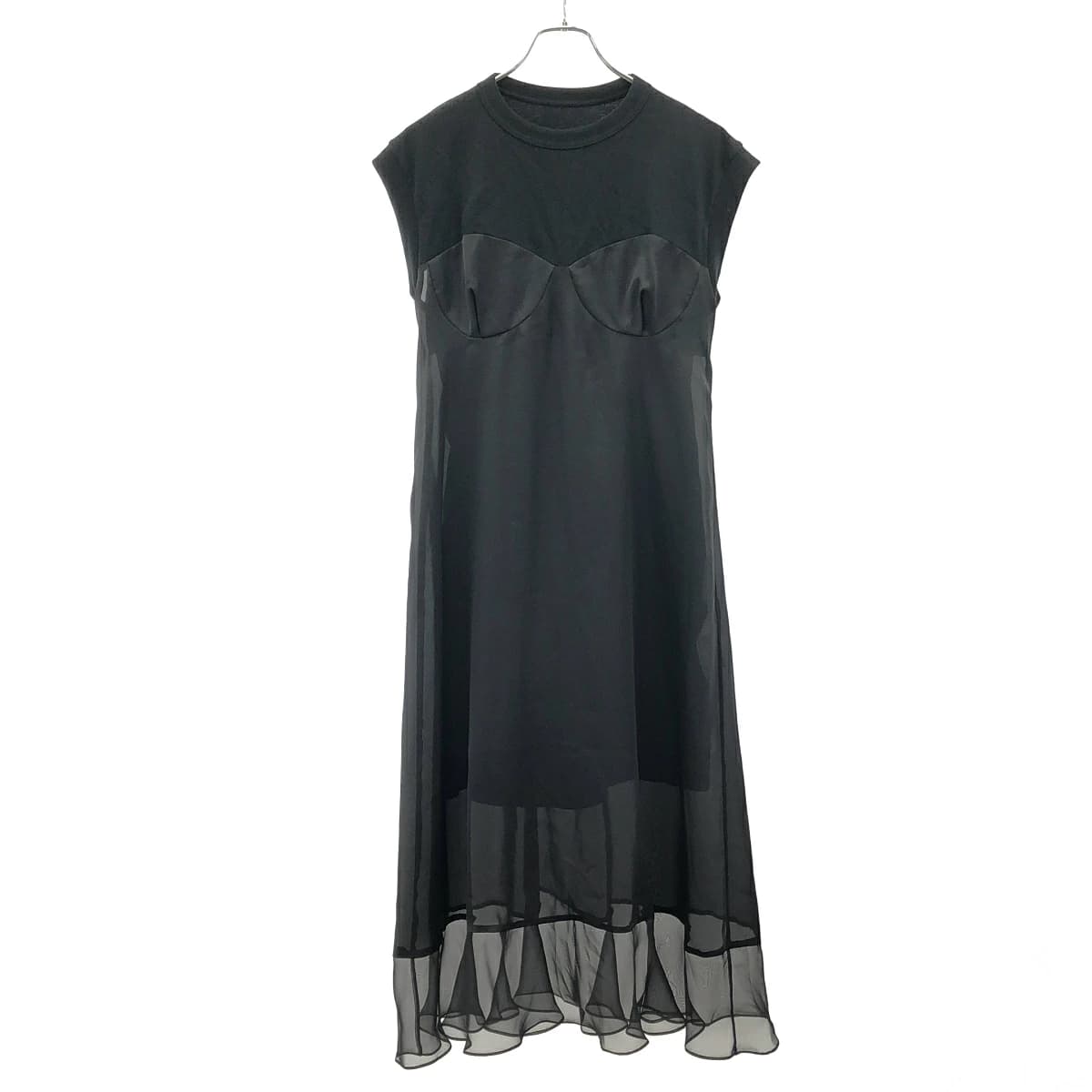sacai サカイ 23SS Cotton Jersey Dress ノースリーブコットンジャージーワンピース 23-06562