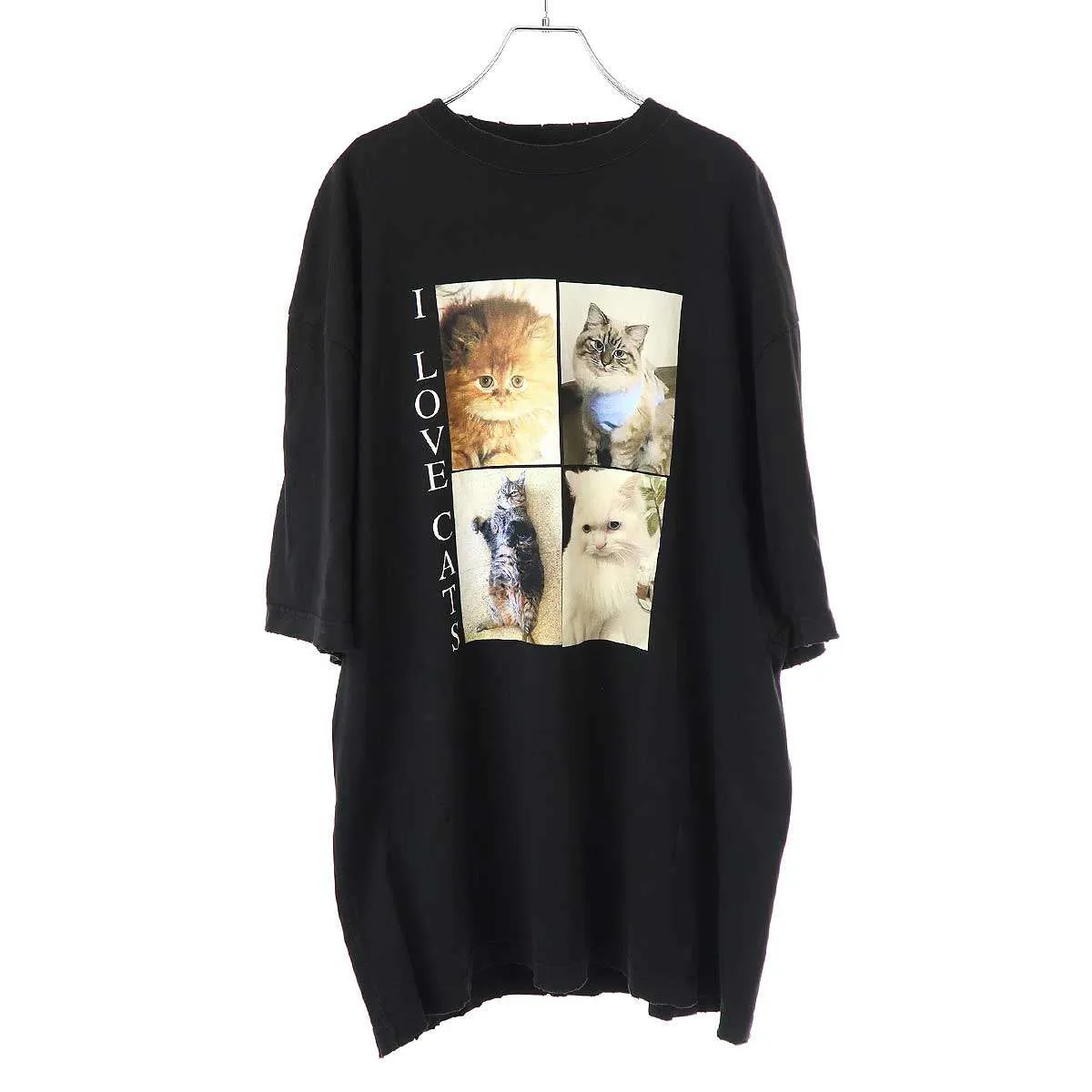 BALENCIAGA バレンシアガ 20SS I LOVE CATS オーバーサイズプリントTシャツ