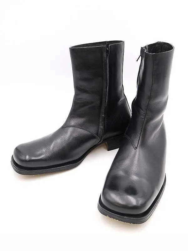 Maison Margiela メゾン マルタン マルジェラ 初期 サイドジップ スクエアトゥレザーブーツ