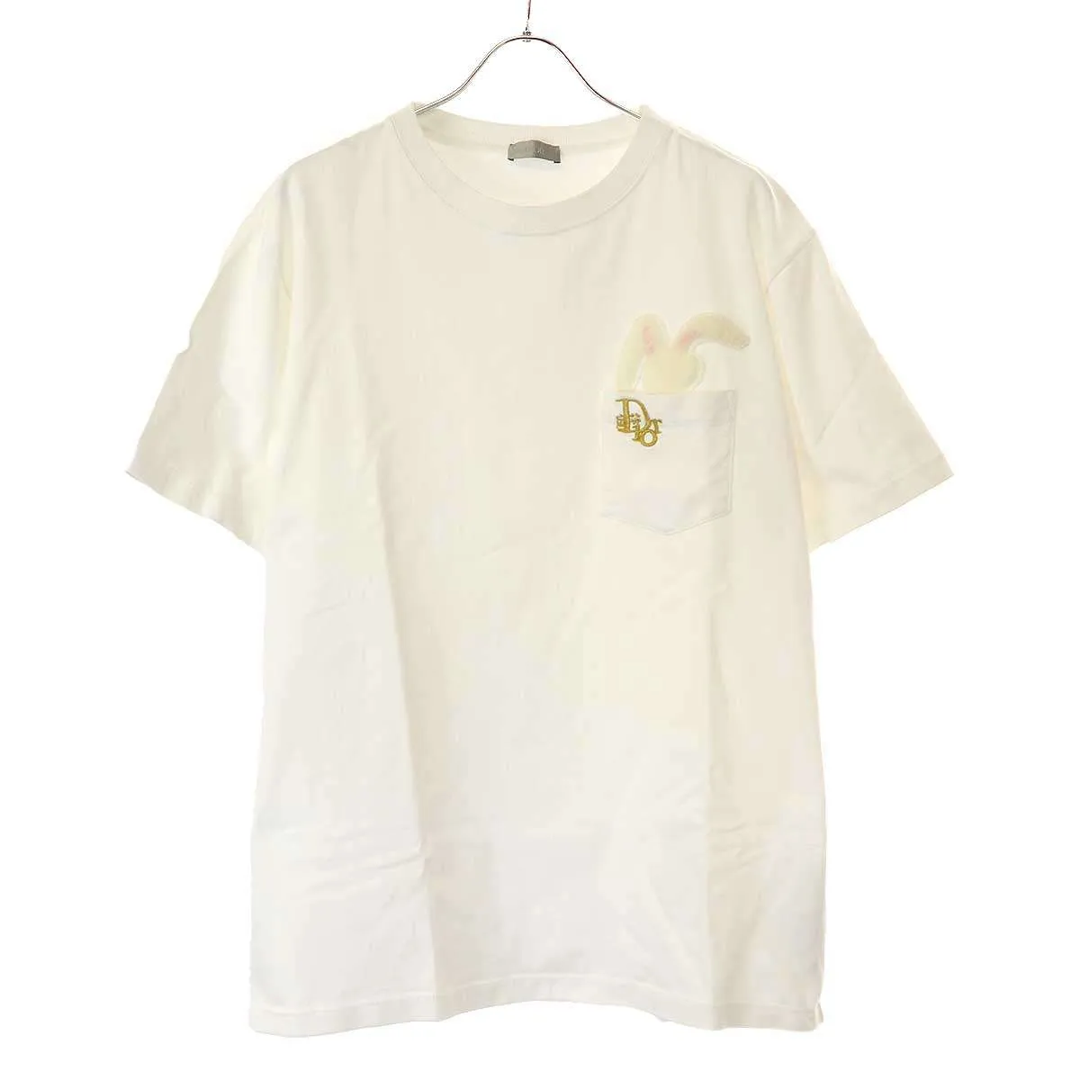 Christian Dior ディオール ERL 23SS ロゴエンブロイダリーワッペンTシャツ 313J651A0554
