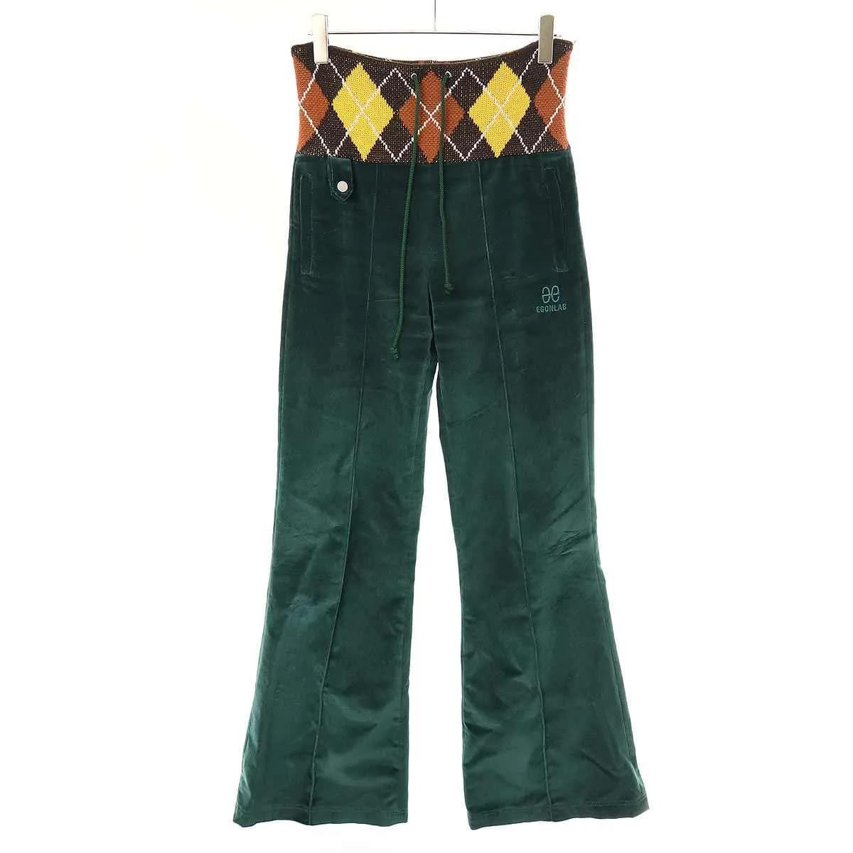 EGONlab. エゴンラボ 23AW ベルベットトラウザーパンツ
