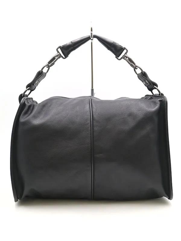 Yohji Yamamoto ヨウジヤマモト ファム 09AW カウレザーストラップハンドバッグ