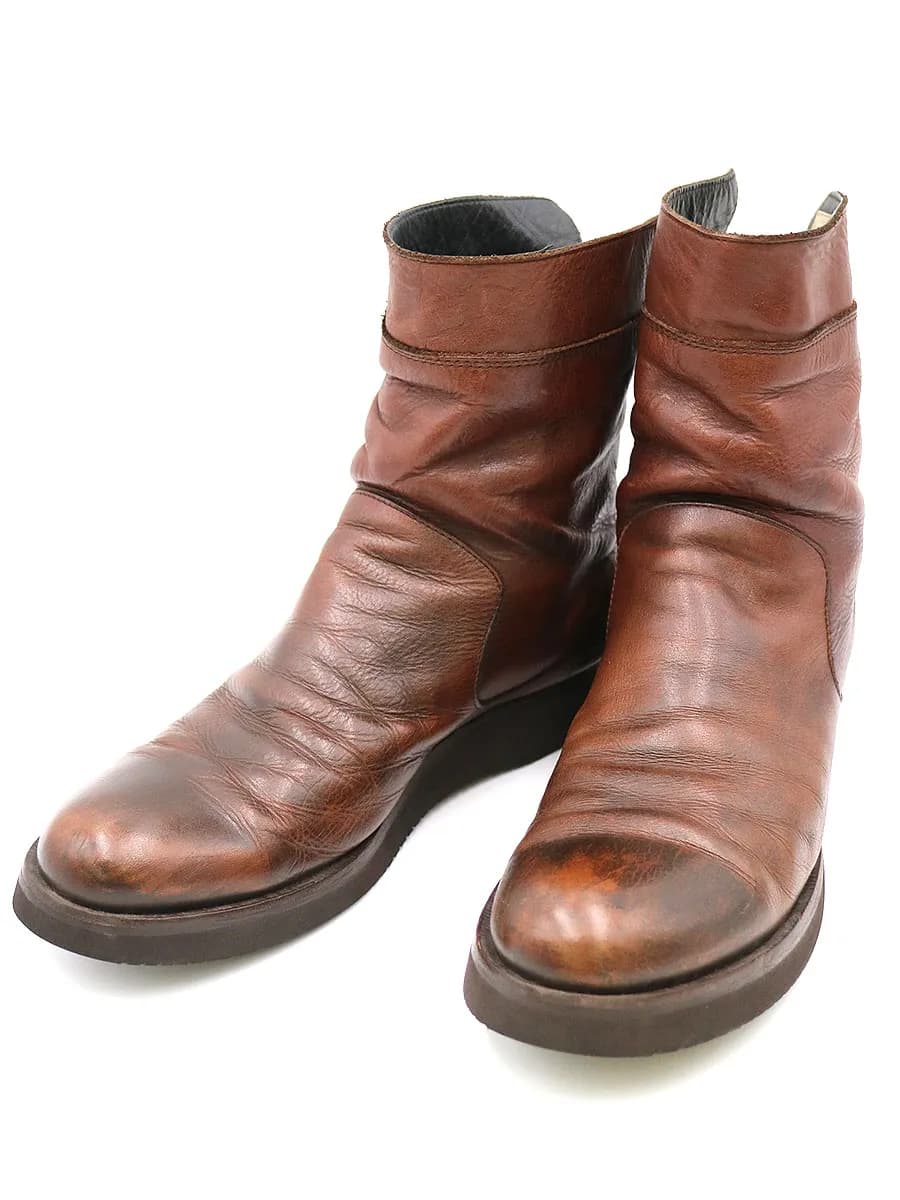 UNDERCOVER アンダーカバーイズム 11AW バックジップレザーブーツ