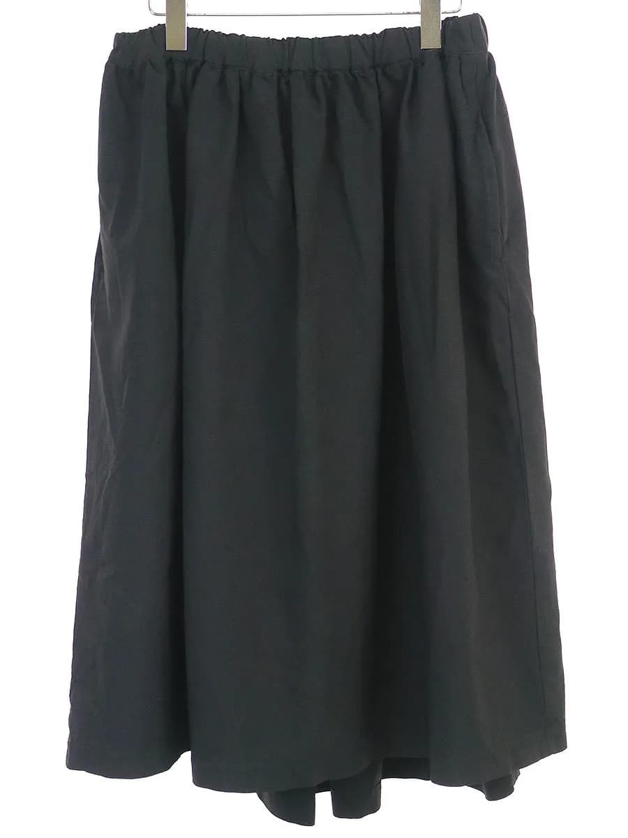 COMME des GARCONS ブラック コムデギャルソン 16AW ポリエステル縮絨フレアスカート